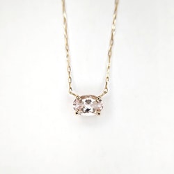K18PGモルガナイトプチネックレス ピンクゴールド ZYY9PN386