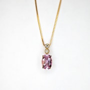 K18PGモルガナイトプチネックレス ピンクゴールド ZYY9PN385