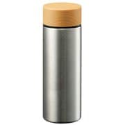 木目調 サーモステンレスボトル 130ml シルバー TS-1727-005