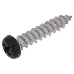 ステンレスタッピングナベ頭 頭部黒塗装4x20 入数100入 69-707
