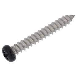 ステンレスタッピングナベ頭 頭部黒塗装4x30 入数100入 69-708