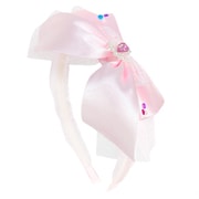 カチューシャ ハートレーステープリボン PK（ピンク） [ヘアアクセサリー]