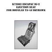K72062 1/72 ESCAPAC IG-2 射出座席 2個入 （TA-4J用） [プラモデル用パーツ]