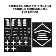 X48121 1/48 F4F-3 マーキング塗装マスクシール （エデュアルド用） [プラモデル用品]