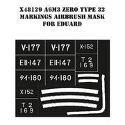 X48129 1/48 零戦32型マーキング塗装マスクシール （エデュアルド用） [プラモデル用品]