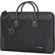 ビジネスバッグ 自立型 ビジネスバッグ 42cm/2ルーム B4ファイル対応 12インチタブレット対応 ブラック HK-4989