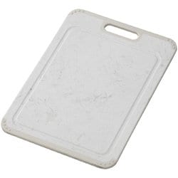 まな板 抗菌 食洗機対応 ラバー付 ホワイトストーン ワイド L 奥行24×幅34×厚さ0.8cm