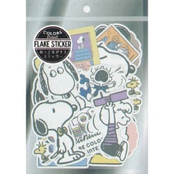 PWD40 ビッグ フレーク ステッカー PEANUTS スヌーピーシリーズ カラーズ [キャラクターグッズ]