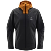 リム ハイブリッド ソフトシェル ジャケット L.I.M Hybrid Softshell Jacket Men 605376 5LN Magnetite/Desert yellow Mサイズ [ソフトシェルジャケット メンズ]