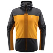 ロック フラッシュ ミッド フード ROC Flash Mid Hood Men 606047 5M4 Magnetite/Sunny yellow Sサイズ [アウトドア フリース メンズ]