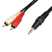 オーディオケーブル 3.5mmステレオミニプラグ-ピン（RCA）プラグ×2 15m FCA-323S-S150