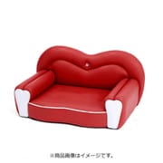 ペットソファ ココロ レッド×ホワイト