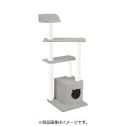 キャットタワー コリーヌ ビニロンポール グレー