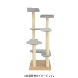 キャットタワー マルミ 麻縄ポール グレー