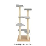 キャットタワー マルミ 麻縄ポール グレー