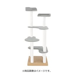キャットタワー マルミ ビニロンポール グレー