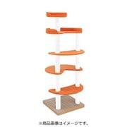 キャットタワー ルーナ ビニロンポール オレンジ