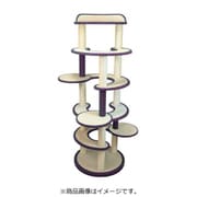 キャットタワー たたみ ビニロンポール むらさき