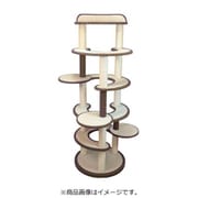 キャットタワー たたみ ビニロンポール ちゃいろ
