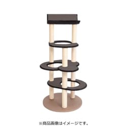 キャットタワー シエロ 麻縄ポール グレー