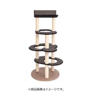 キャットタワー シエロ 麻縄ポール グレー