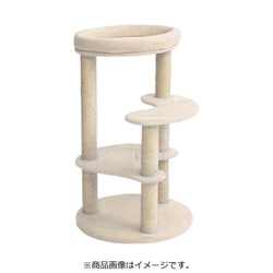 キャットタワー アカネ 麻縄ポール サンドベージュ