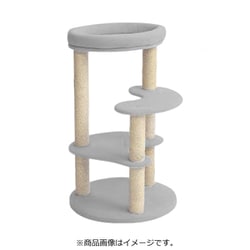 キャットタワー アカネ 麻縄ポール グレー