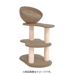 キャットタワー ツムギ 麻縄ポール ブラウンベージュ