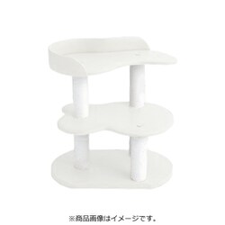キャットタワー スモール ビニロンポール ホワイト