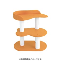 キャットタワー スモール ビニロンポール オレンジ