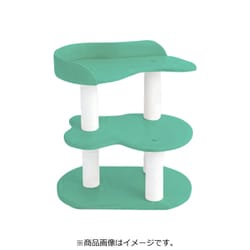 キャットタワー スモール ビニロンポール エメラルドグリーン