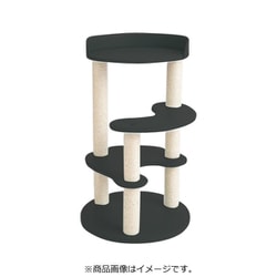 キャットタワー レギュラー 麻縄ポール ブラック