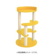 キャットタワー レギュラー 麻縄ポール イエロー