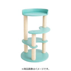 キャットタワー レギュラー 麻縄ポール エメラルドグリーン