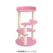 キャットタワー レギュラー 麻縄ポール ピンク