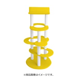 キャットタワー ラージ ビニロンポール イエロー