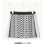 012-3134508-012-0 [ゴルフスカート レディース インナー付き ダンボールニット スウェット スカート サイズ：0 ブラック]