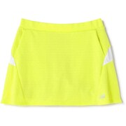 012-3134510-061-2 [ゴルフスカート レディース マルチボーダー インナー付き スウェット スカート サイズ：2 イエロー]