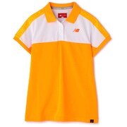 012-3160501-150-1 [ゴルフシャツ レディース メッシュダブルフェイス 半袖 ポロシャツ サイズ：1 オレンジ]