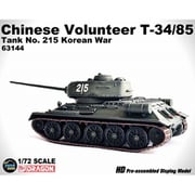 DRR63144 中国人民志願兵 T-34/85 朝鮮戦争 砲塔番号215号車 完成品 [1/72スケール プラモデル]