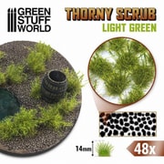 GSWD-11499 情景素材 とげのある茂み 高さ14mm 粘着剤付 ライトグリーン [プラモデル用品]