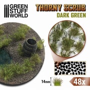 GSWD-11500 情景素材 とげのある茂み 高さ14mm 粘着剤付 ダークグリーン [プラモデル用品]