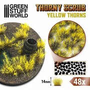 GSWD-11502 情景素材 とげのある茂み 高さ14mm 粘着剤付 黄色の茨（イエローソーンズ） [プラモデル用品]