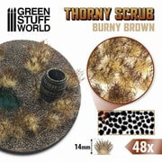 GSWD-11506 情景素材 とげのある茂み 高さ14mm 粘着剤付 バーニーブラウン [プラモデル用品]