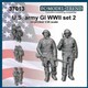 FC37013 1/35 WWII アメリカ 歩兵G.I.セット #2 2体入 [組立式プラスチックモデル]