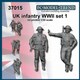 FC37015 1/35 WWII イギリス 歩兵セット #1 2体入 [組立式プラスチックモデル]