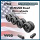 FC37062 1/35 WWII アメリカ M3/M5スチュアート/M8 HMC 摩耗したオープンスポーク型 転輪セット 1両分 [プラモデル用パーツ]