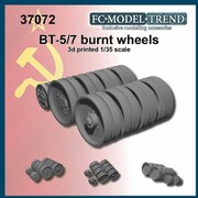 FC37072 1/35 WWII 露/ソビエト BT-5戦車 燃え尽きた 転輪セット 1両分 [プラモデル用パーツ]