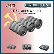 FC37073 1/35 WWII 露/ソビエト T-60軽戦車/SU-76自走砲 摩耗した 転輪セット 1両分 [プラモデル用パーツ]
