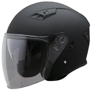 Wシールド ジェットヘルメット カラー:マットブラック サンカットインナーバイザー付き BH-39MK